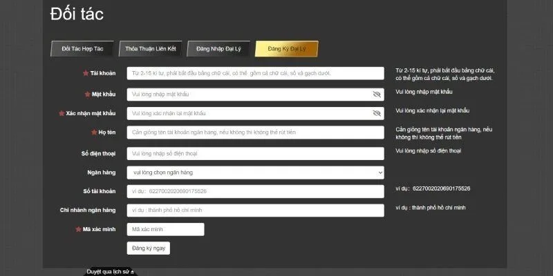 Quy trình làm đối tác nhà cái khá đơn giản cho hội viên