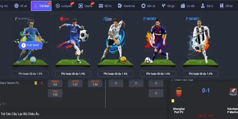 Danh mục cá cược thể thao tại MK SPORT diễn ra sôi động mỗi ngày